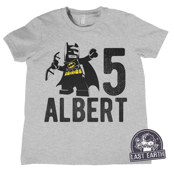 Kids Batman Shirt Personalized Birthday Batman Gifts for Boys Girls Suerhero Tee - Picture 2 of 2